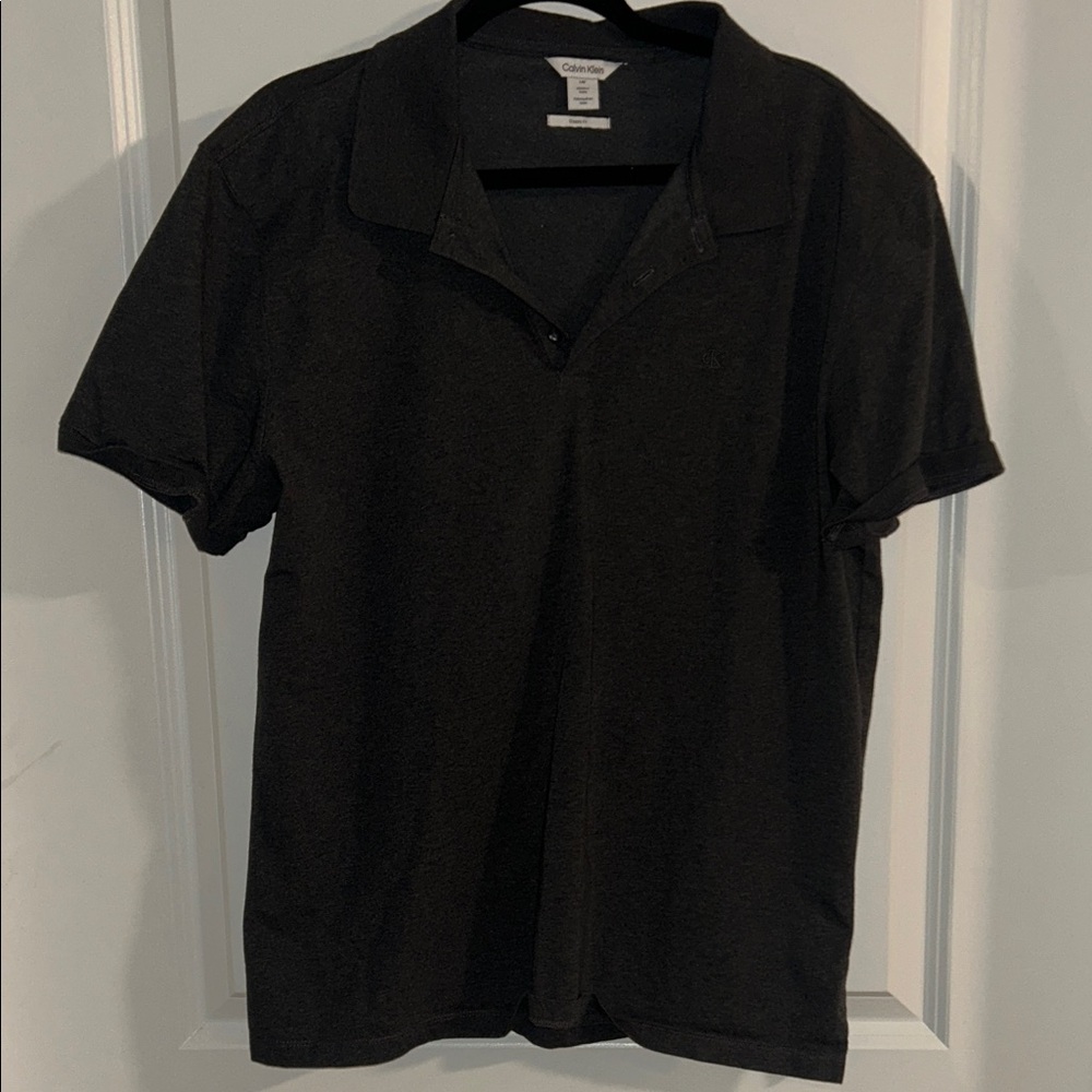 Calvin Klein Charcoal Men's Polo Shirt